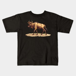 Pixel Wildebeest Kids T-Shirt